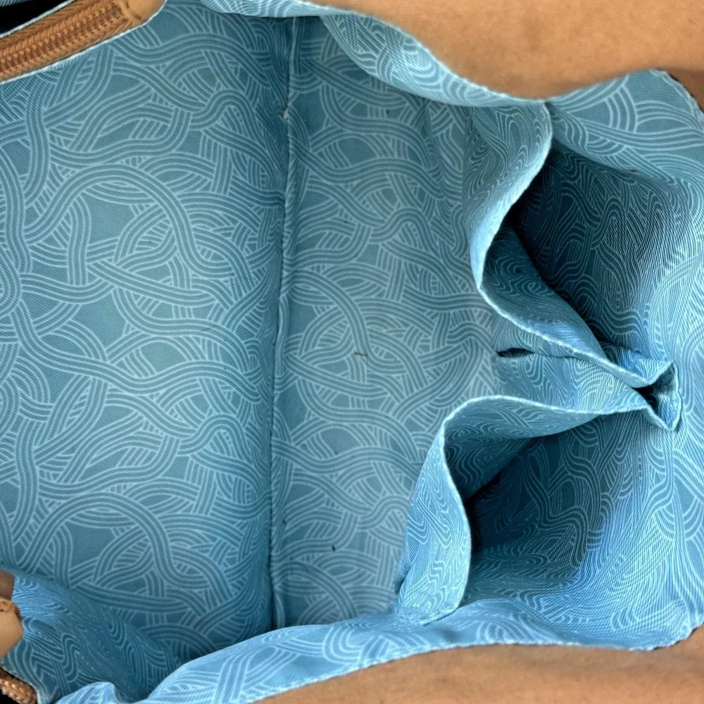 The Sak Women's Huntley‎ Leather Hobo Bag Metro Sling Pebbled Tan with Tassel